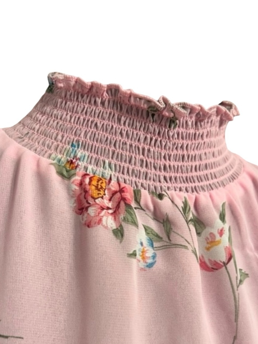 Catherine Malandrino Blouse S Pink Floral - Picture 4 of 6